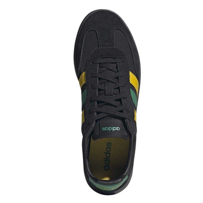 Black-Green-Yellow - Side - Adidas Mens Barreda Decode Suede Trainers