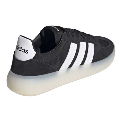 Black-White - Side - Adidas Mens Barreda Decode Suede Trainers