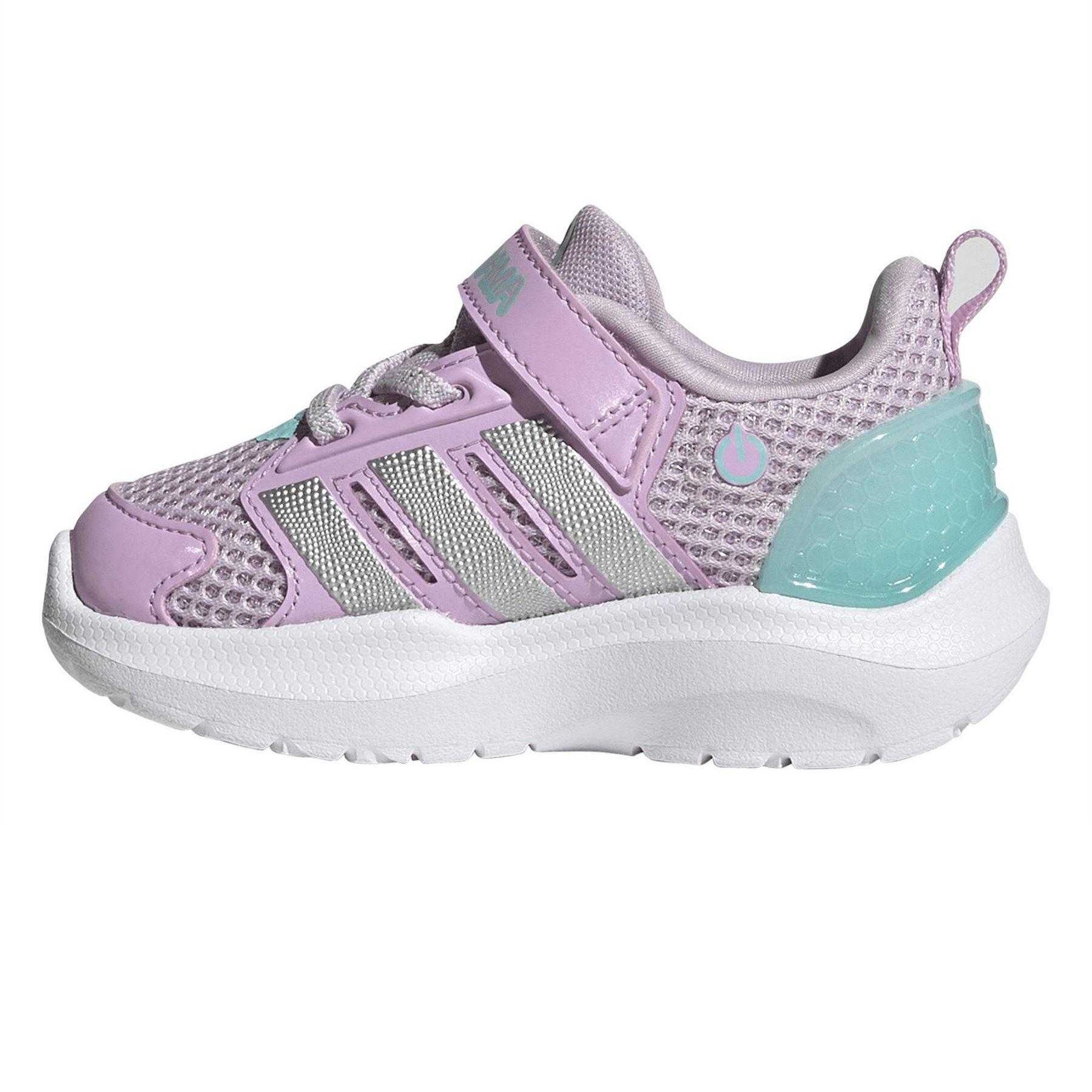 Lavender Purple - Back - Adidas Baby Logo Light Up Shoes