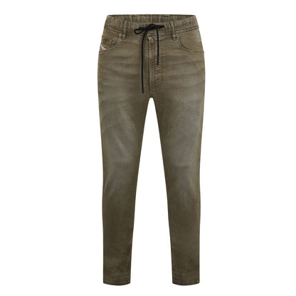 Green - Front - Diesel Mens Sweat Straight Jeans