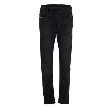 Black - Front - Diesel Mens Sweat Straight Jeans