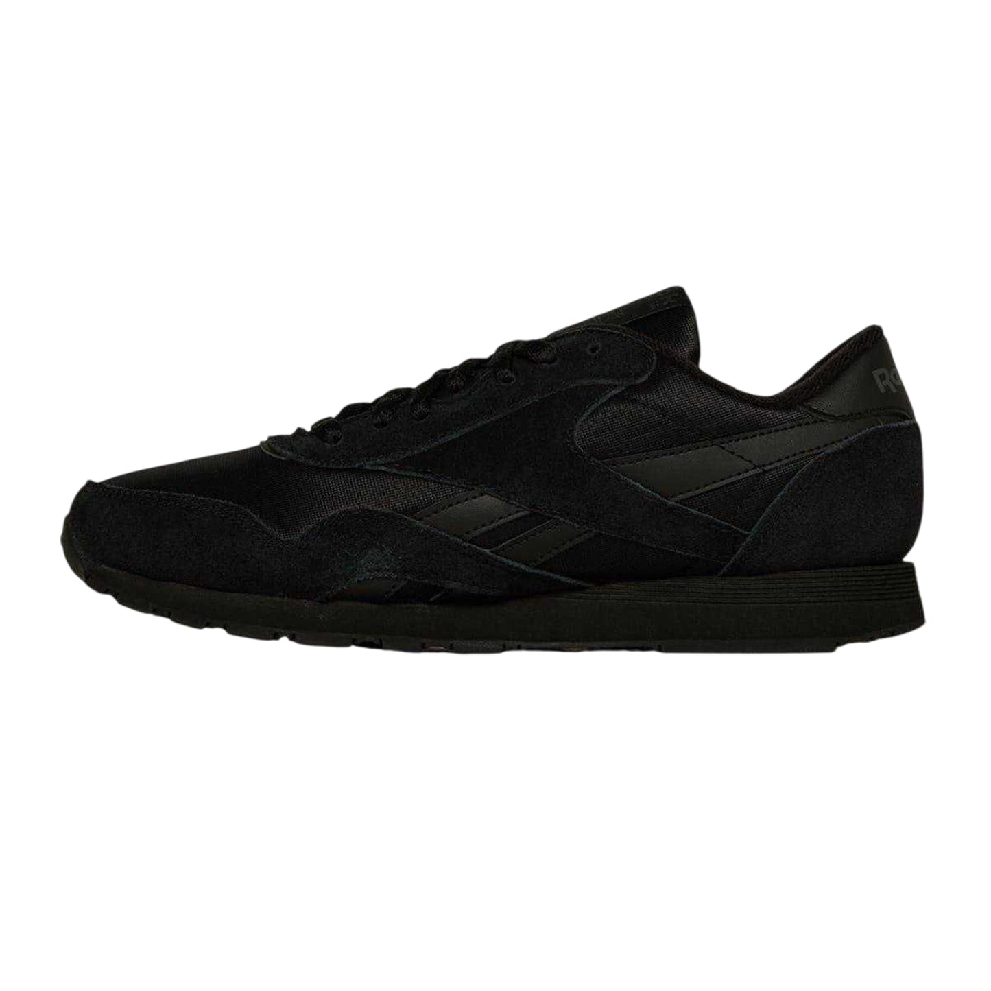Black-Grey - Back - Reebok Mens Nylon Suede Panel Trainers