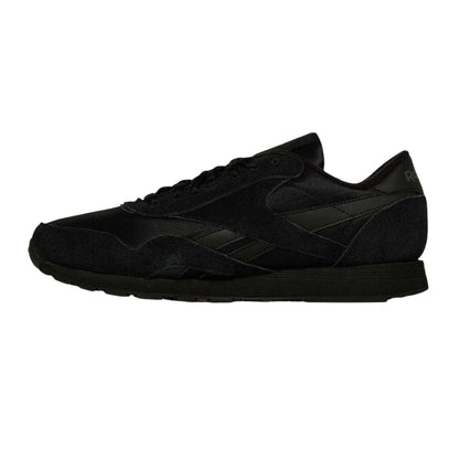 Black-Grey - Back - Reebok Mens Nylon Suede Panel Trainers