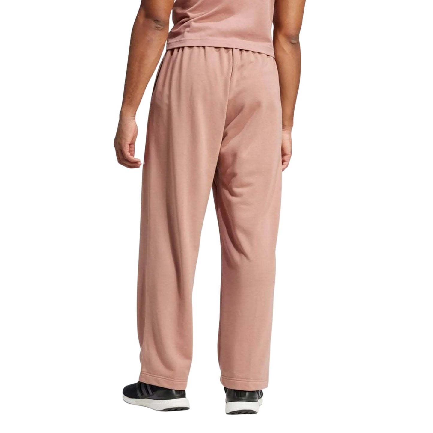 White - Back - Adidas Mens Essential Wide Leg Joggers