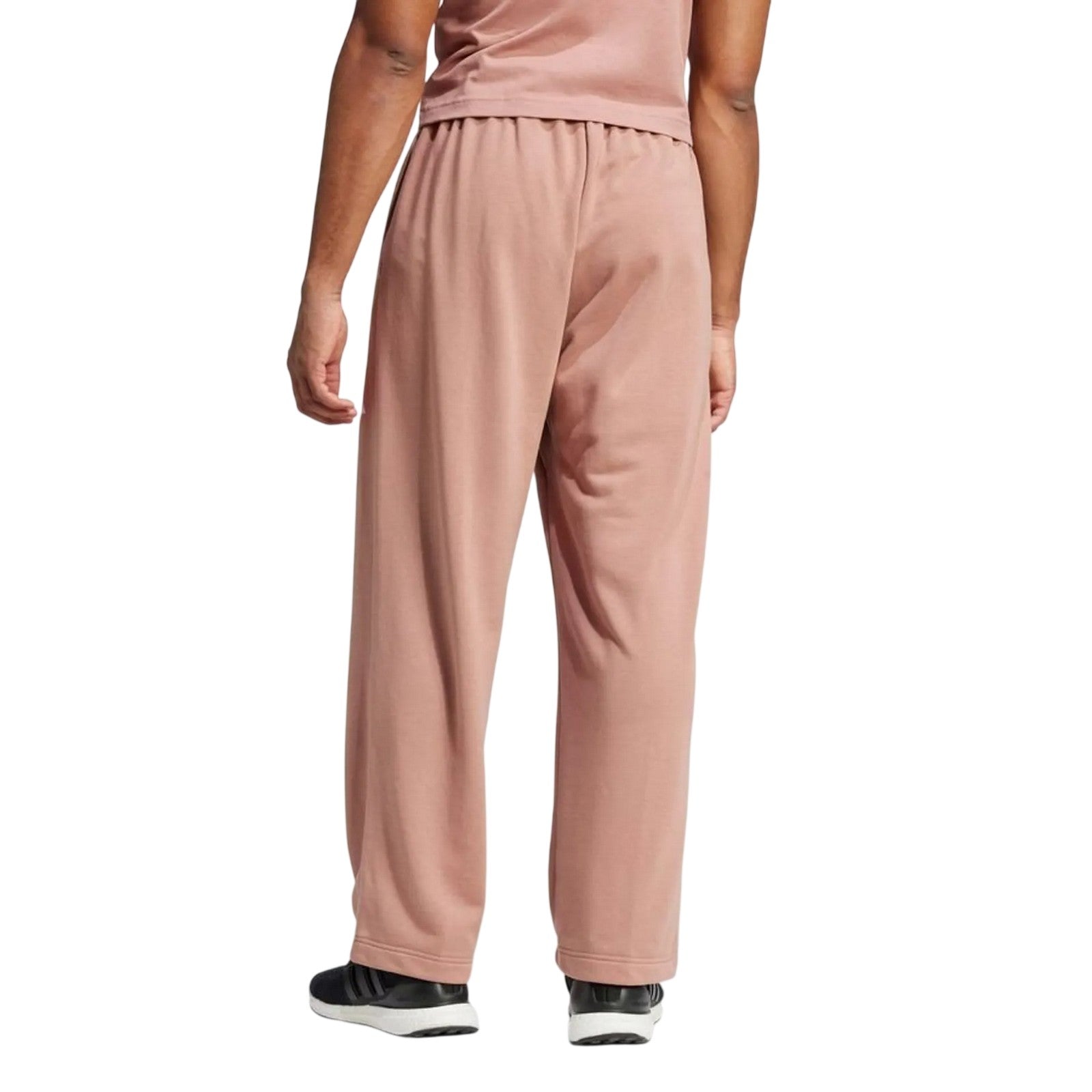 White - Back - Adidas Mens Essential Wide Leg Joggers
