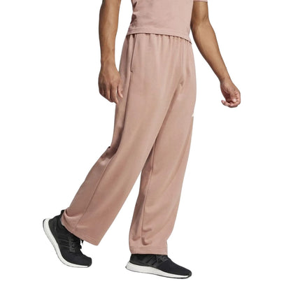 White - Side - Adidas Mens Essential Wide Leg Joggers