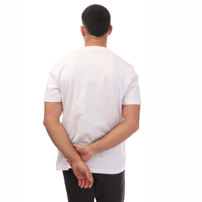 White - Back - Diesel Mens Just 6-2 T-Shirt
