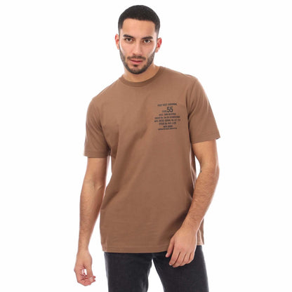 Brown - Front - Diesel Mens Just 6-2 T-Shirt
