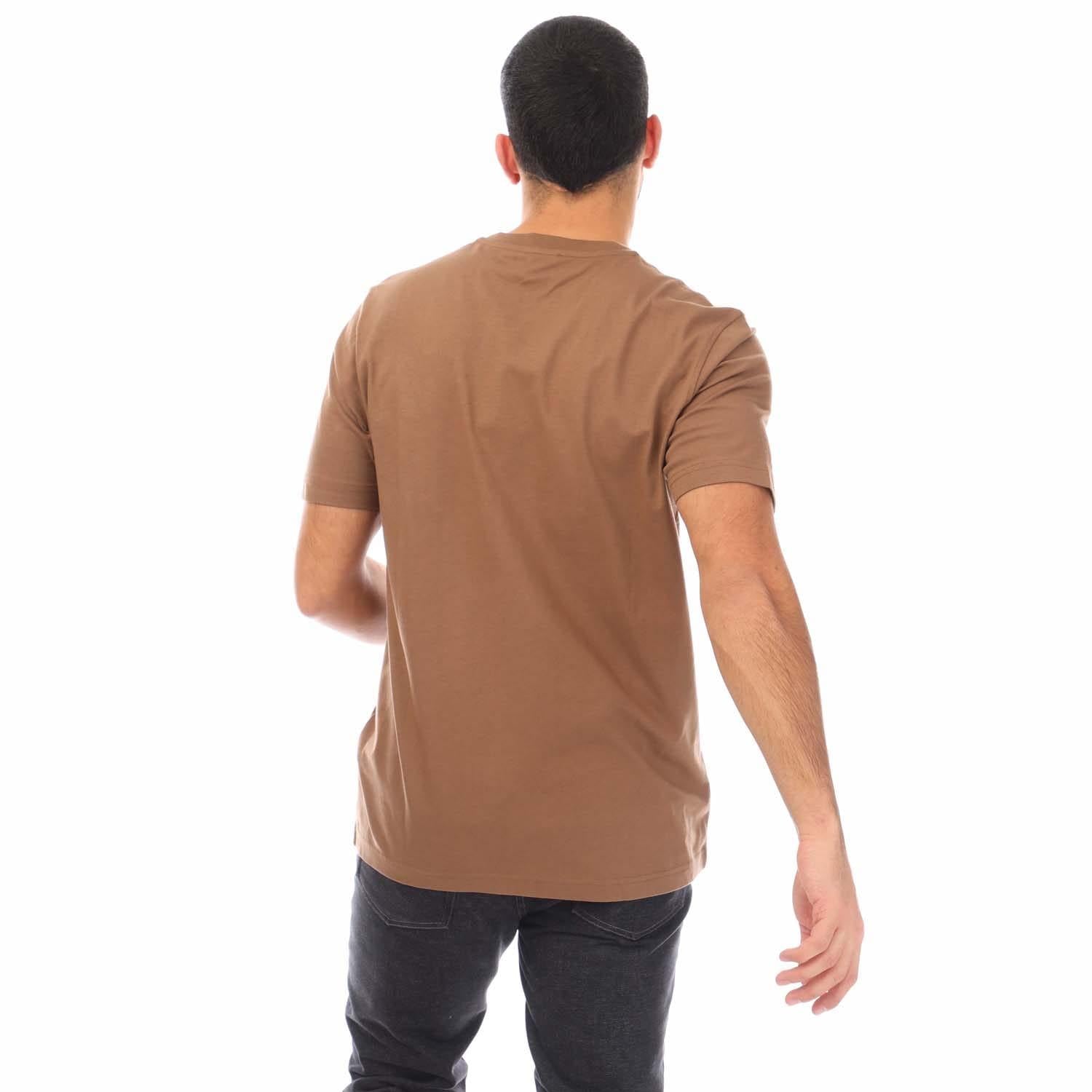Brown - Back - Diesel Mens Just 6-2 T-Shirt