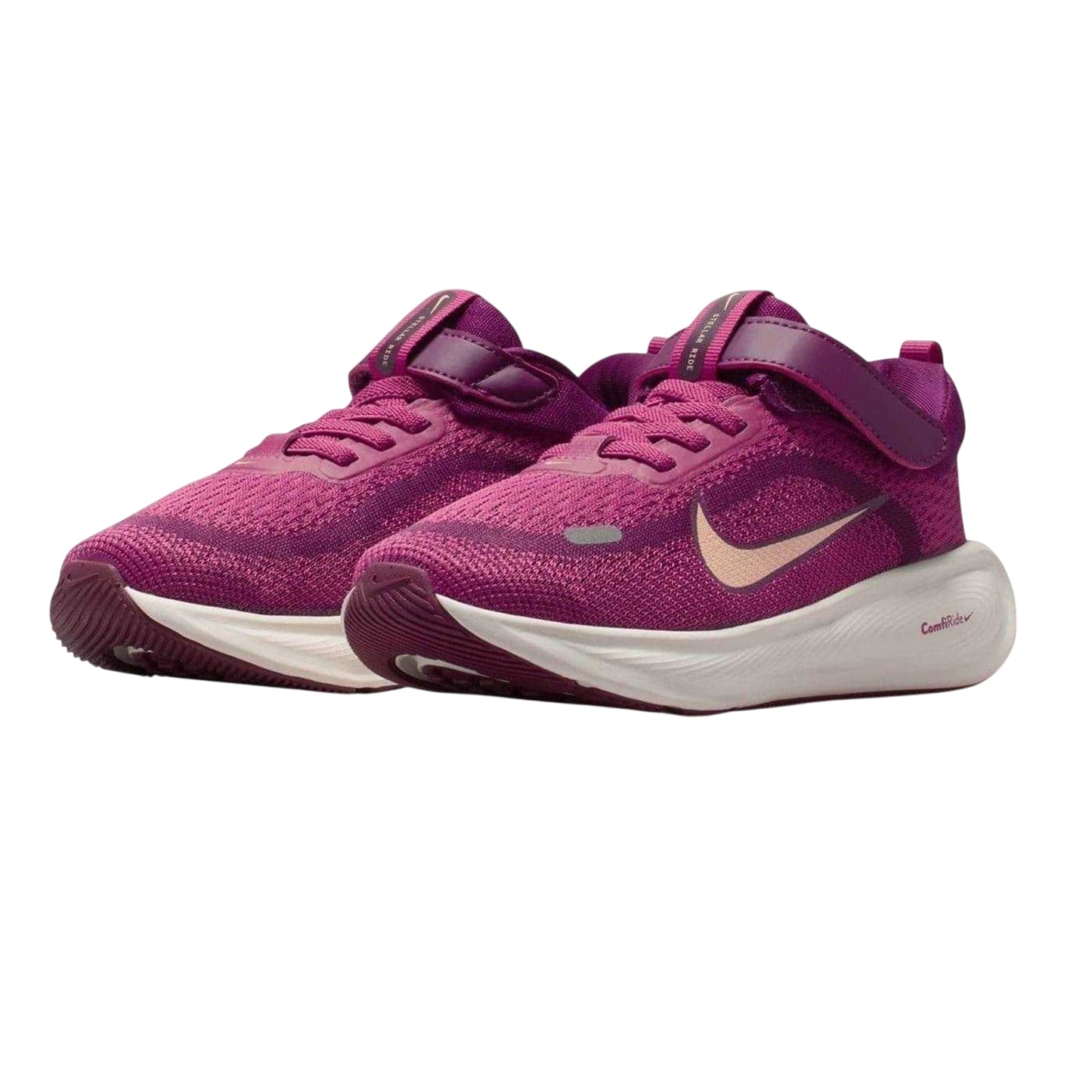 Beet Red - Pack Shot - Nike Childrens-Kids Stellar Ride Runners Cushioned Trainers