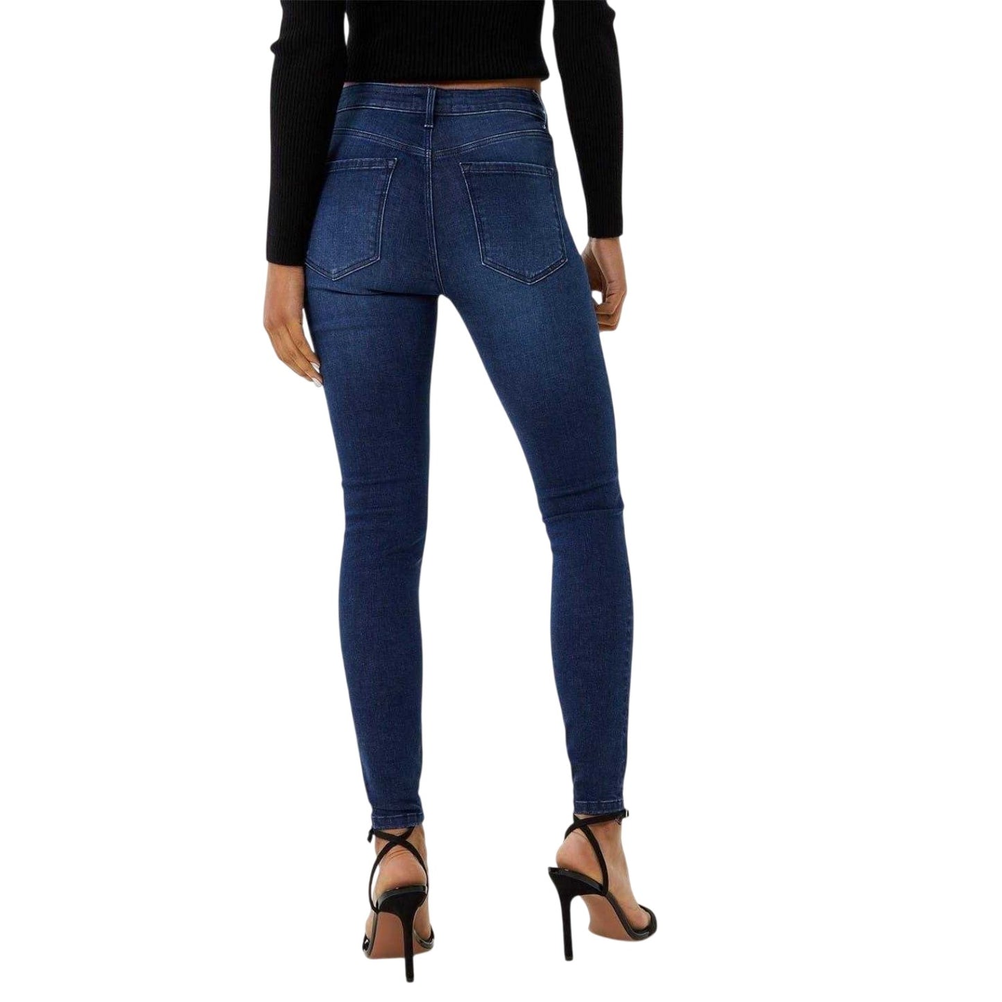 Dark Indigo - Back - Jack Wills Womens-Ladies Aimie Skinny Jeans