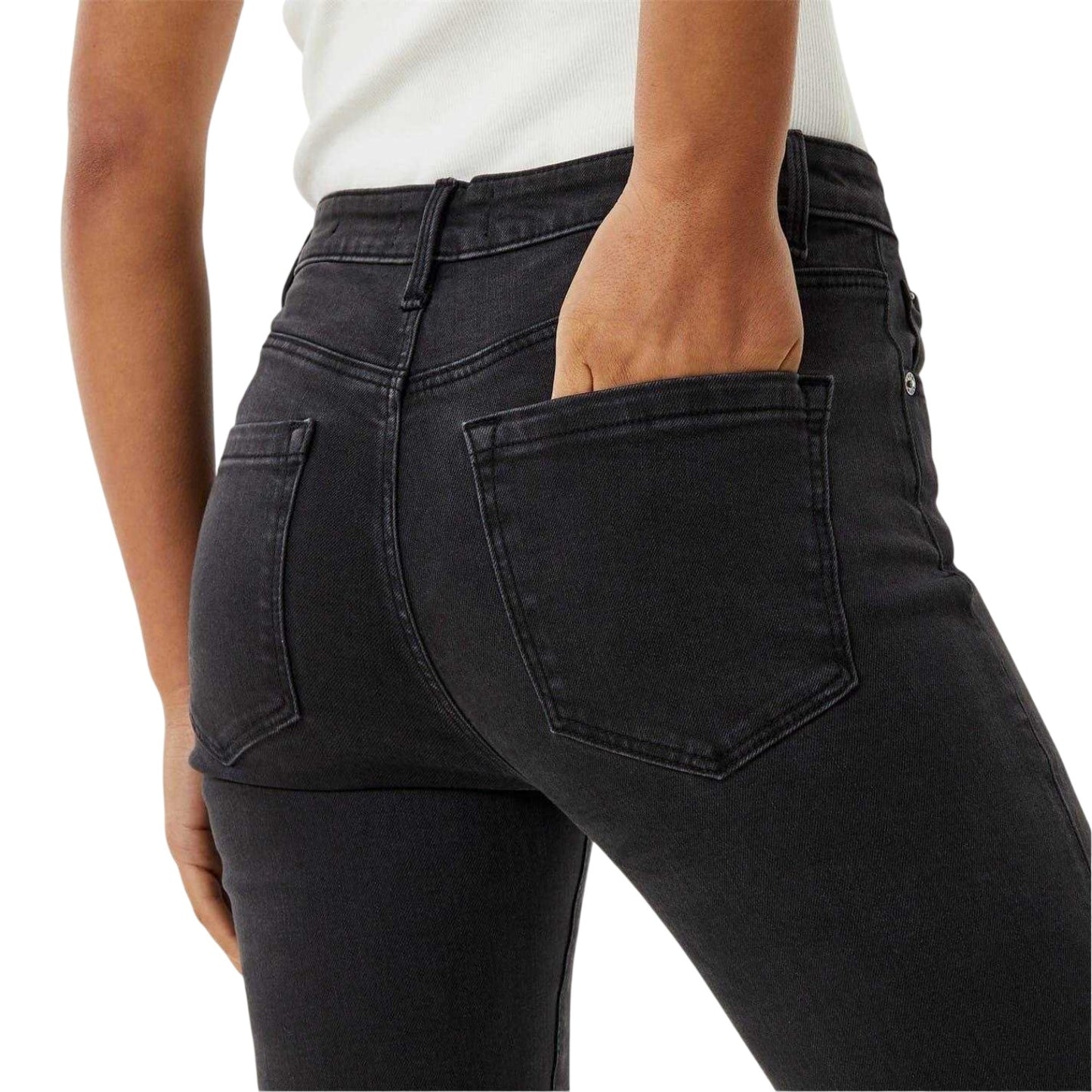 Washed Black - Side - Jack Wills Womens-Ladies Aimie Skinny Jeans