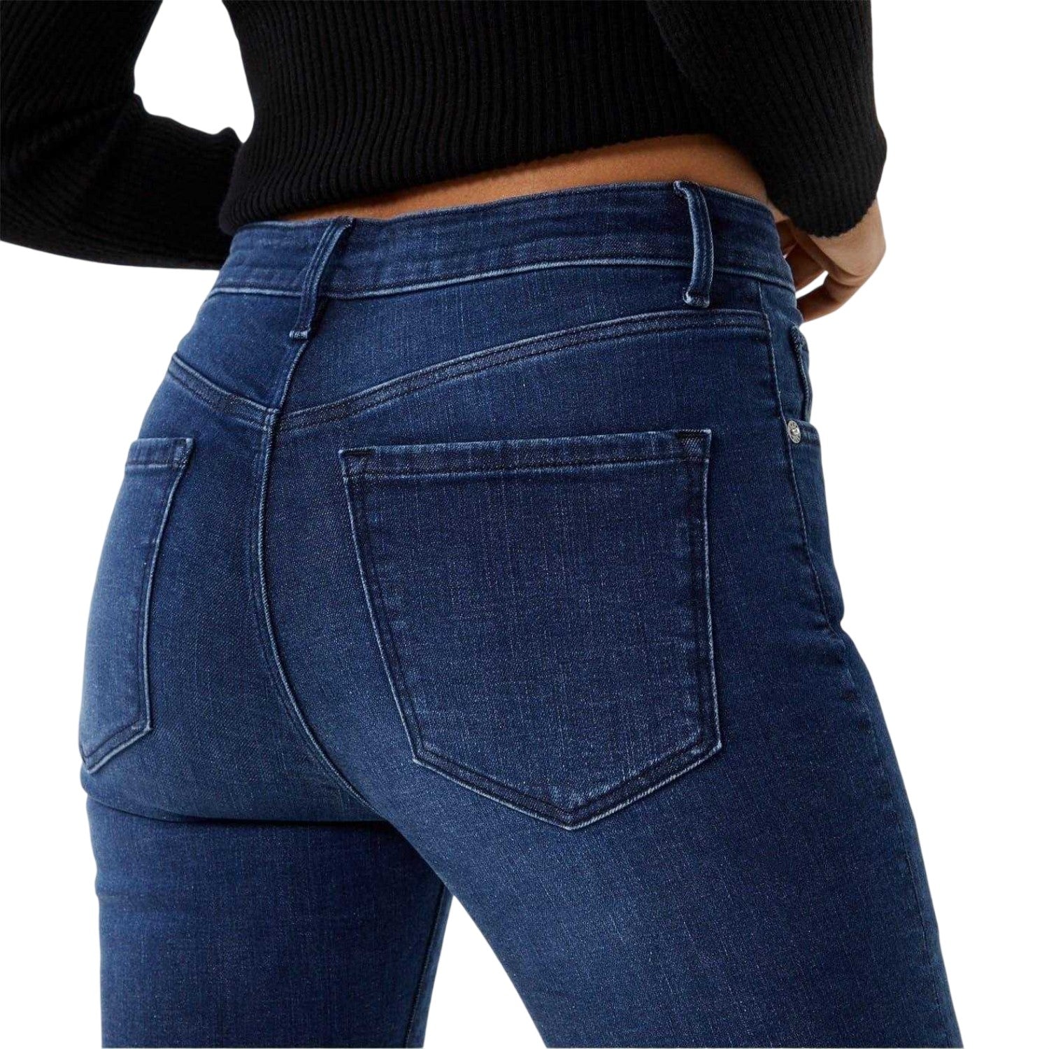 Dark Indigo - Side - Jack Wills Womens-Ladies Aimie Skinny Jeans