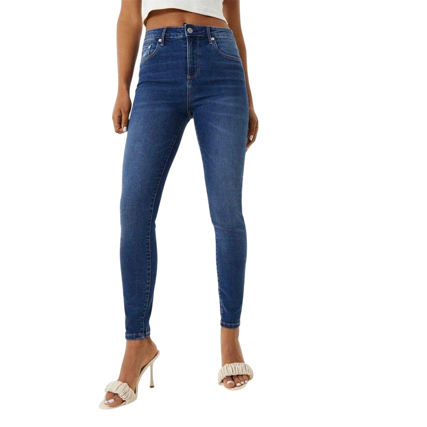 Indigo Blue - Front - Jack Wills Womens-Ladies Aimie Skinny Jeans