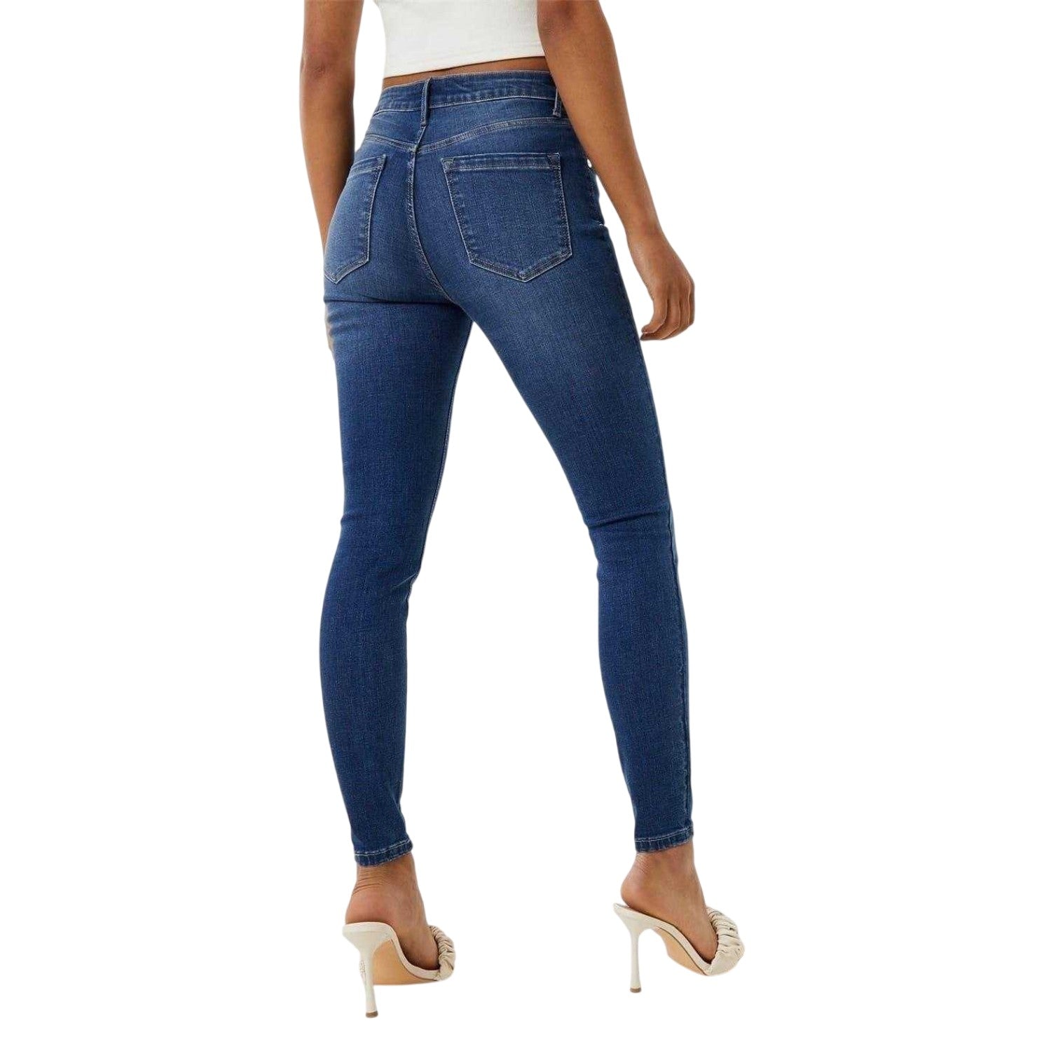 Indigo Blue - Back - Jack Wills Womens-Ladies Aimie Skinny Jeans