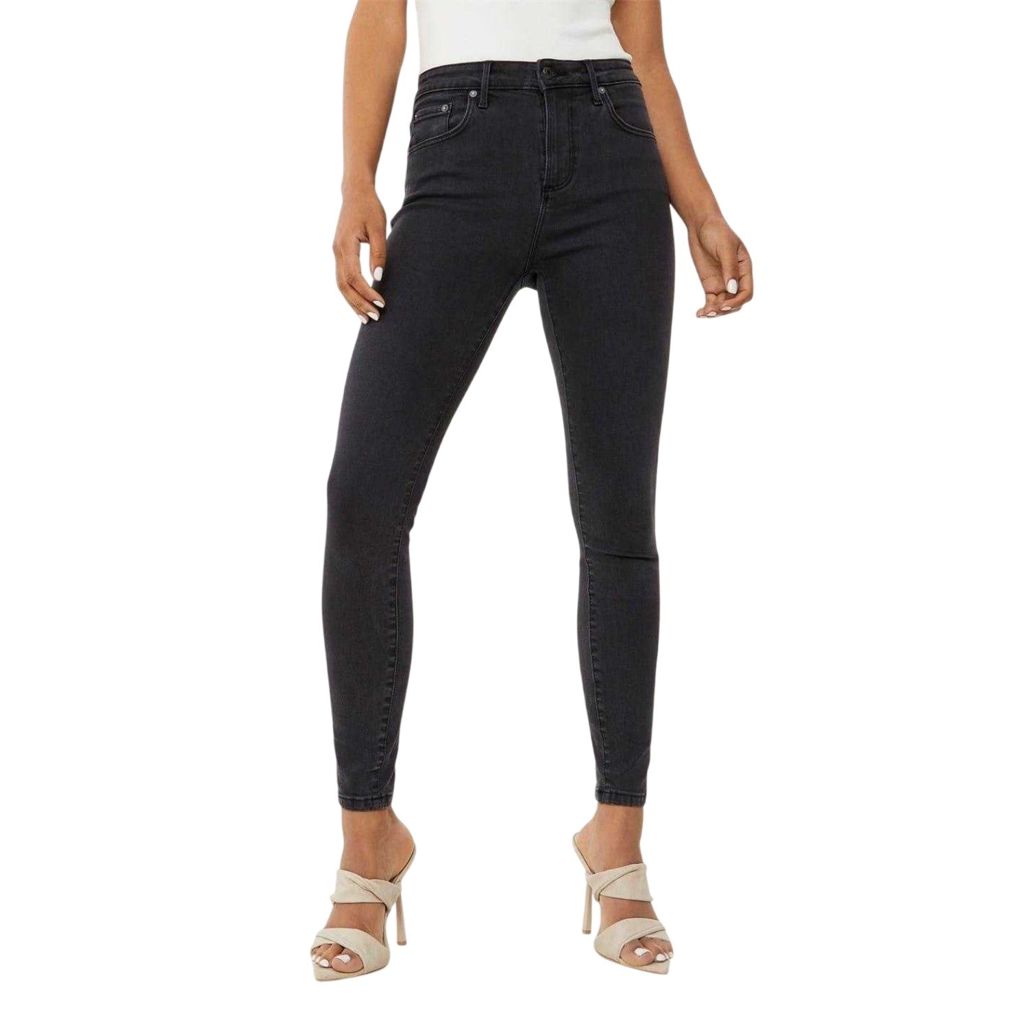 Washed Black - Front - Jack Wills Womens-Ladies Aimie Skinny Jeans