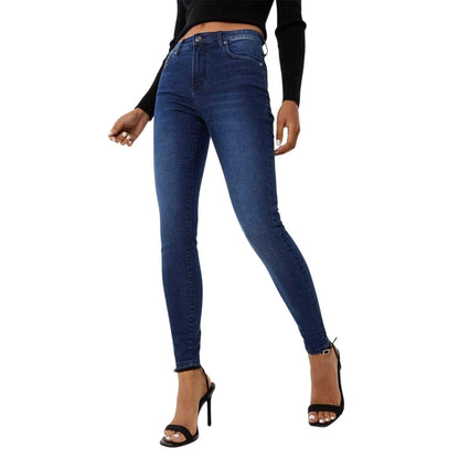 Dark Indigo - Front - Jack Wills Womens-Ladies Aimie Skinny Jeans