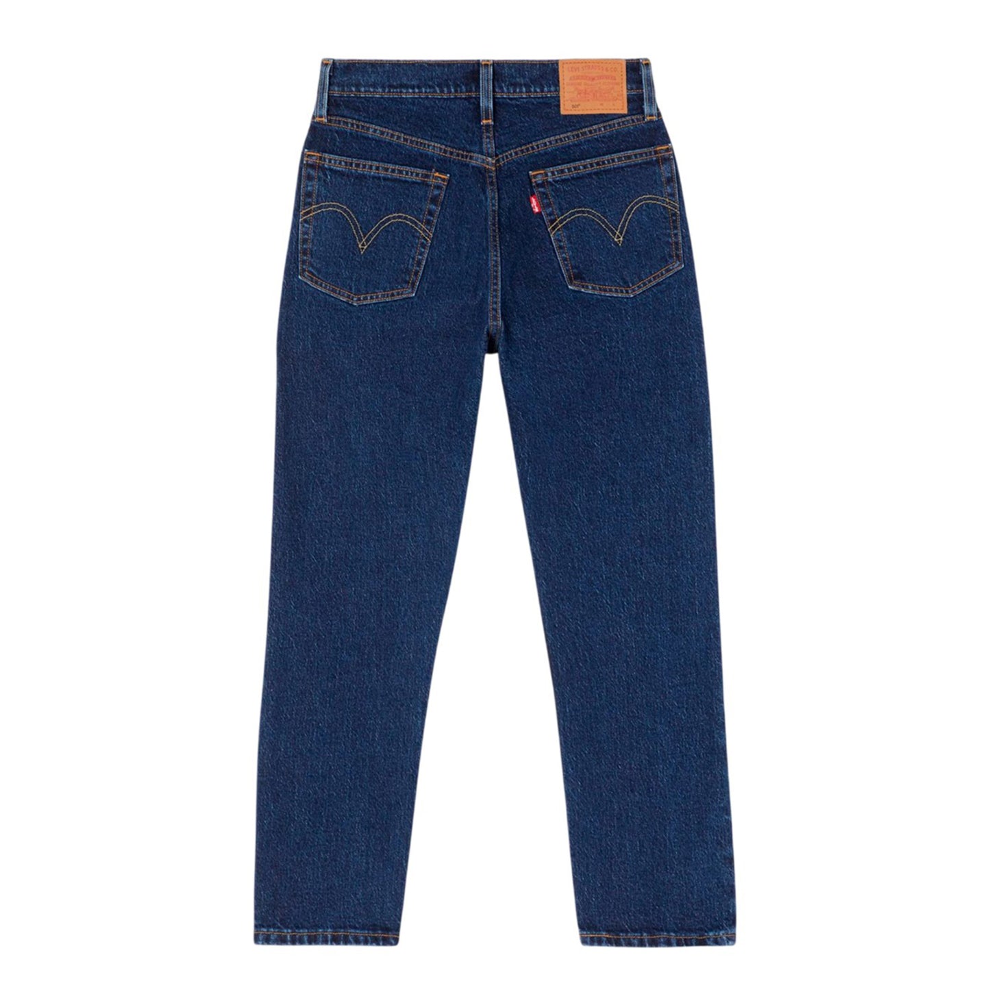 Salsa Stonewash - Back - Levis Womens-Ladies 501 Denim Cropped Jeans