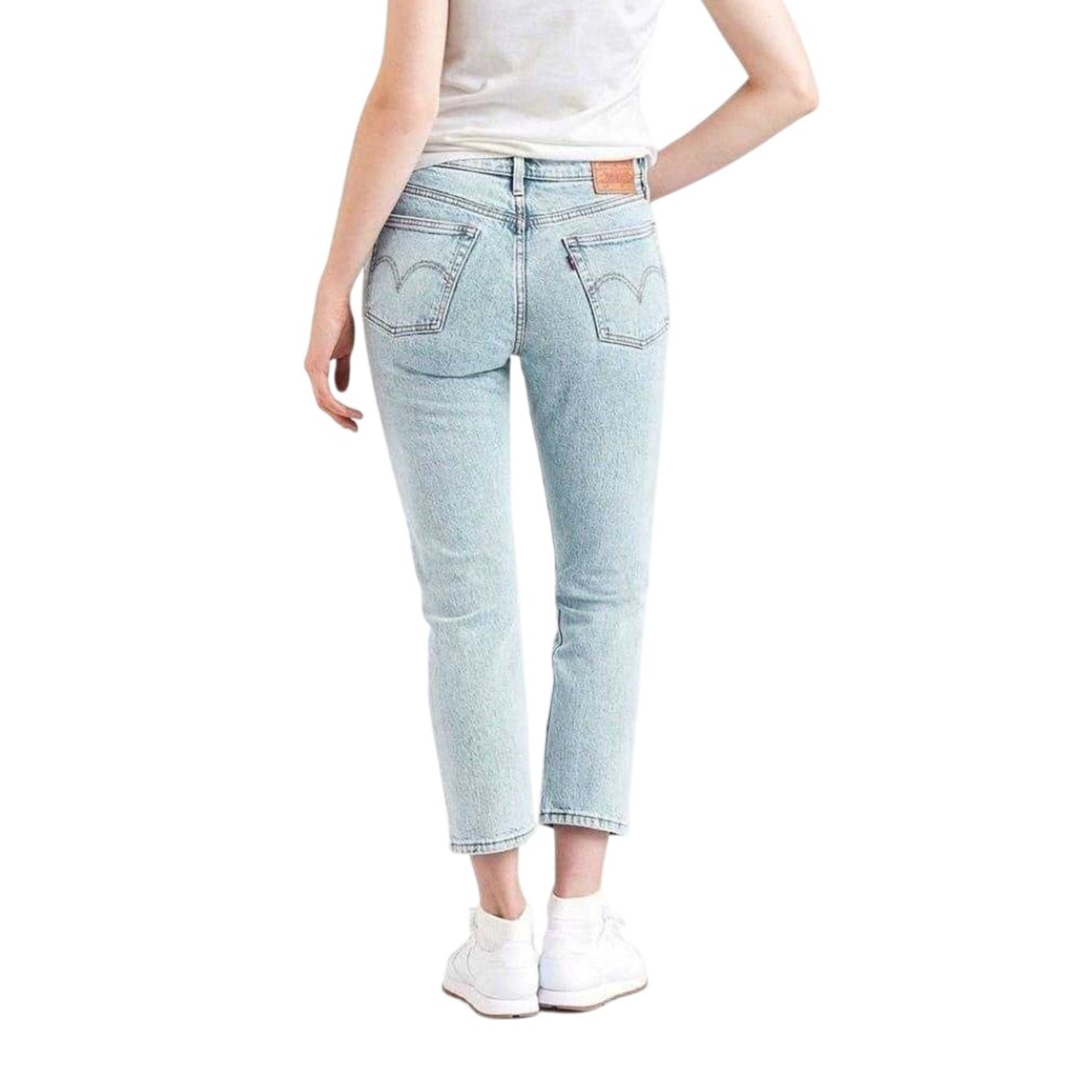 Wow Me Over - Back - Levis Womens-Ladies 501 Denim Cropped Jeans