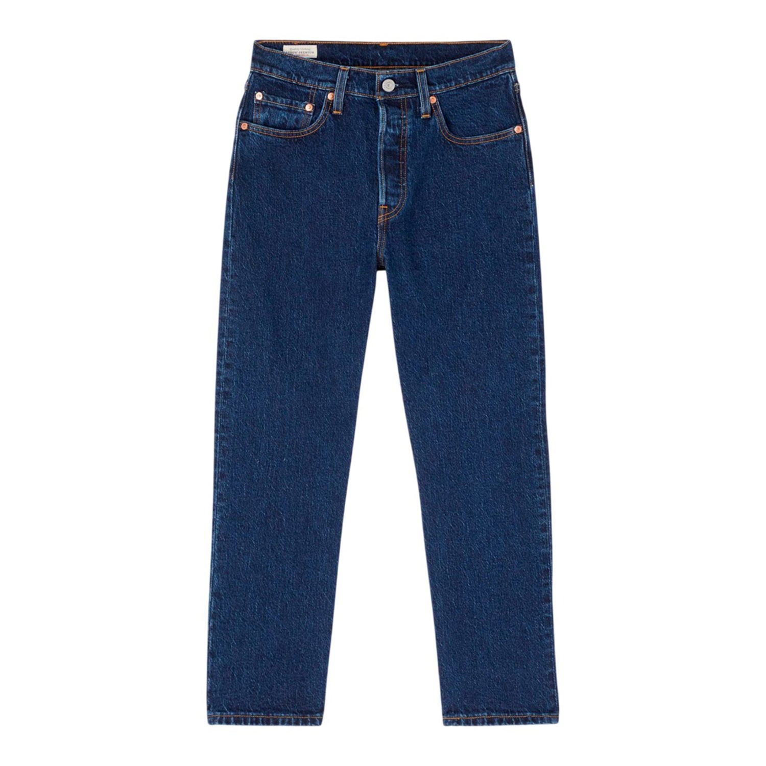 Salsa Stonewash - Front - Levis Womens-Ladies 501 Denim Cropped Jeans