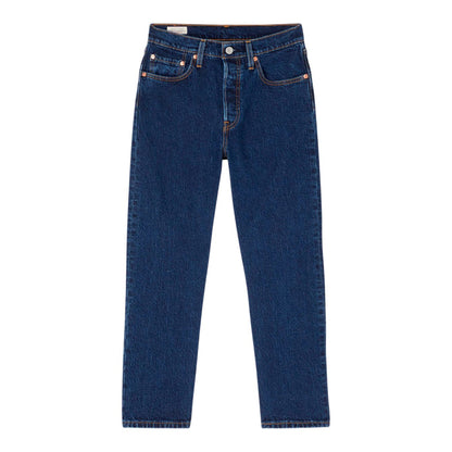 Salsa Stonewash - Front - Levis Womens-Ladies 501 Denim Cropped Jeans