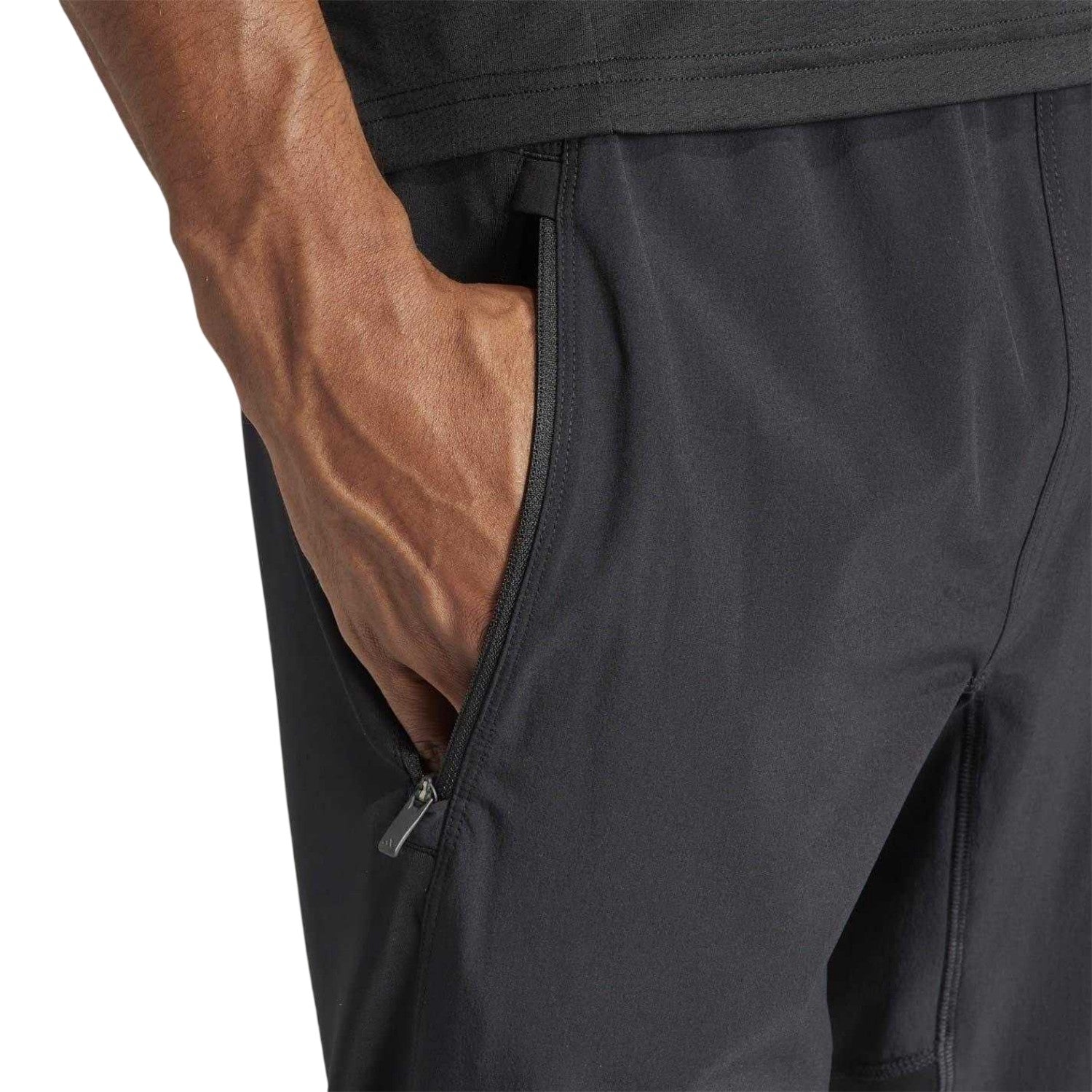 Black - Side - Adidas Mens Designed For Training Joggers