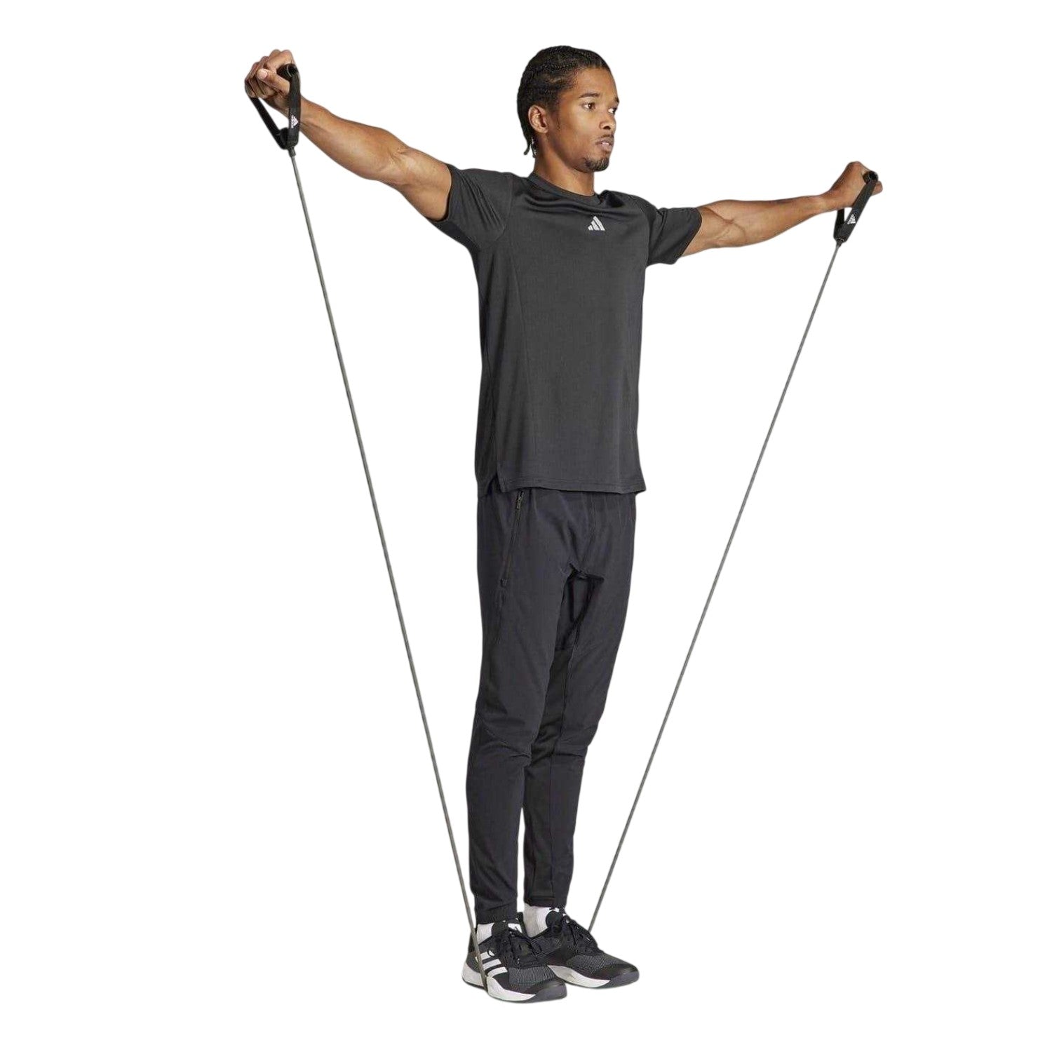 Black - Pack Shot - Adidas Mens Designed For Training Joggers