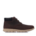 Dark Brown - Front - Timberland Mens Graydon Leather Mid Cut Lace Up Trainers