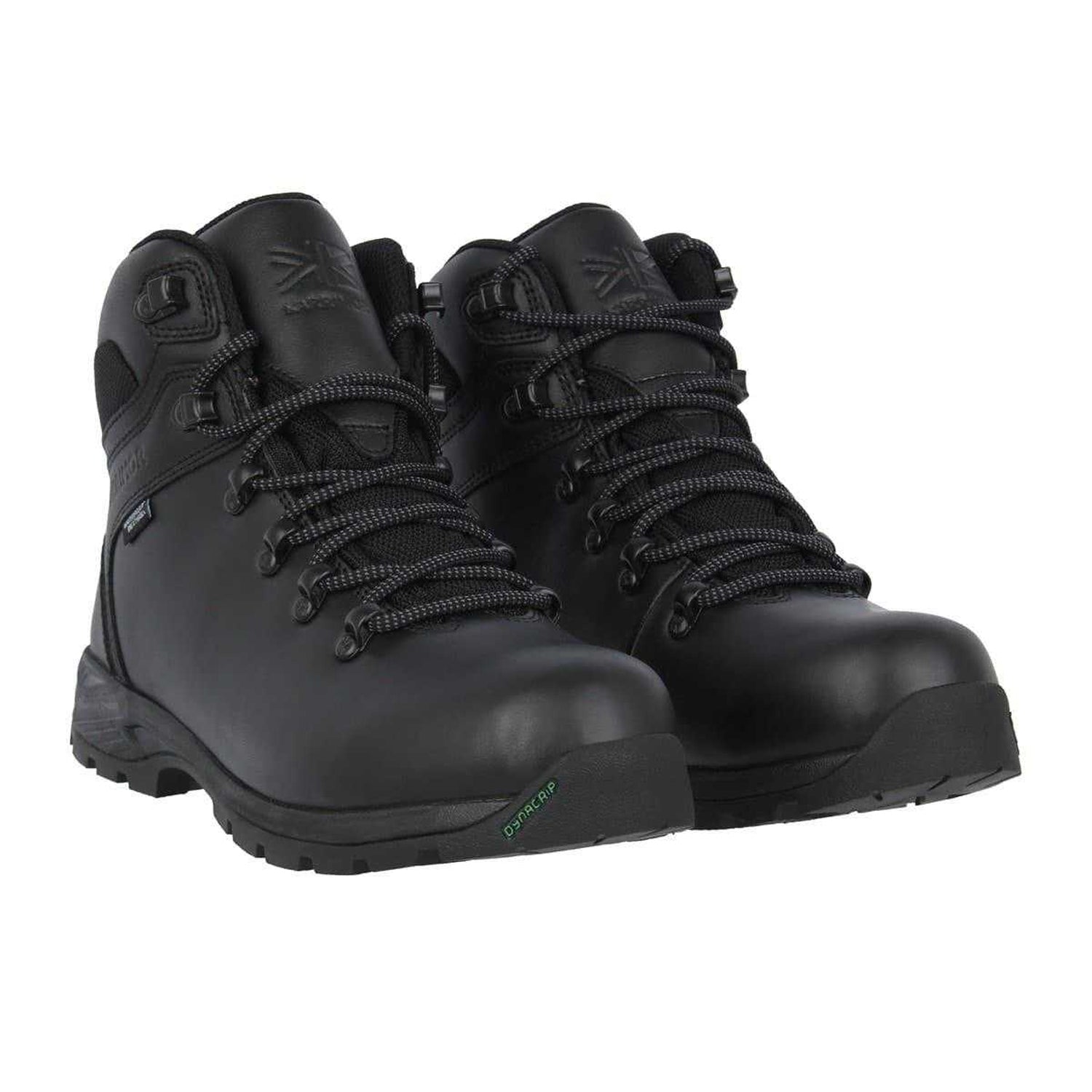 Black - Pack Shot - Karrimor Childrens-Kids Skiddaw Leather Walking Boots
