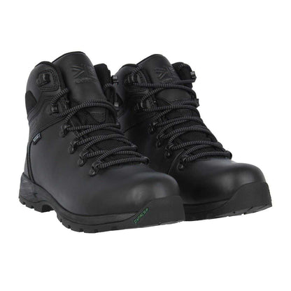 Black - Pack Shot - Karrimor Childrens-Kids Skiddaw Leather Walking Boots