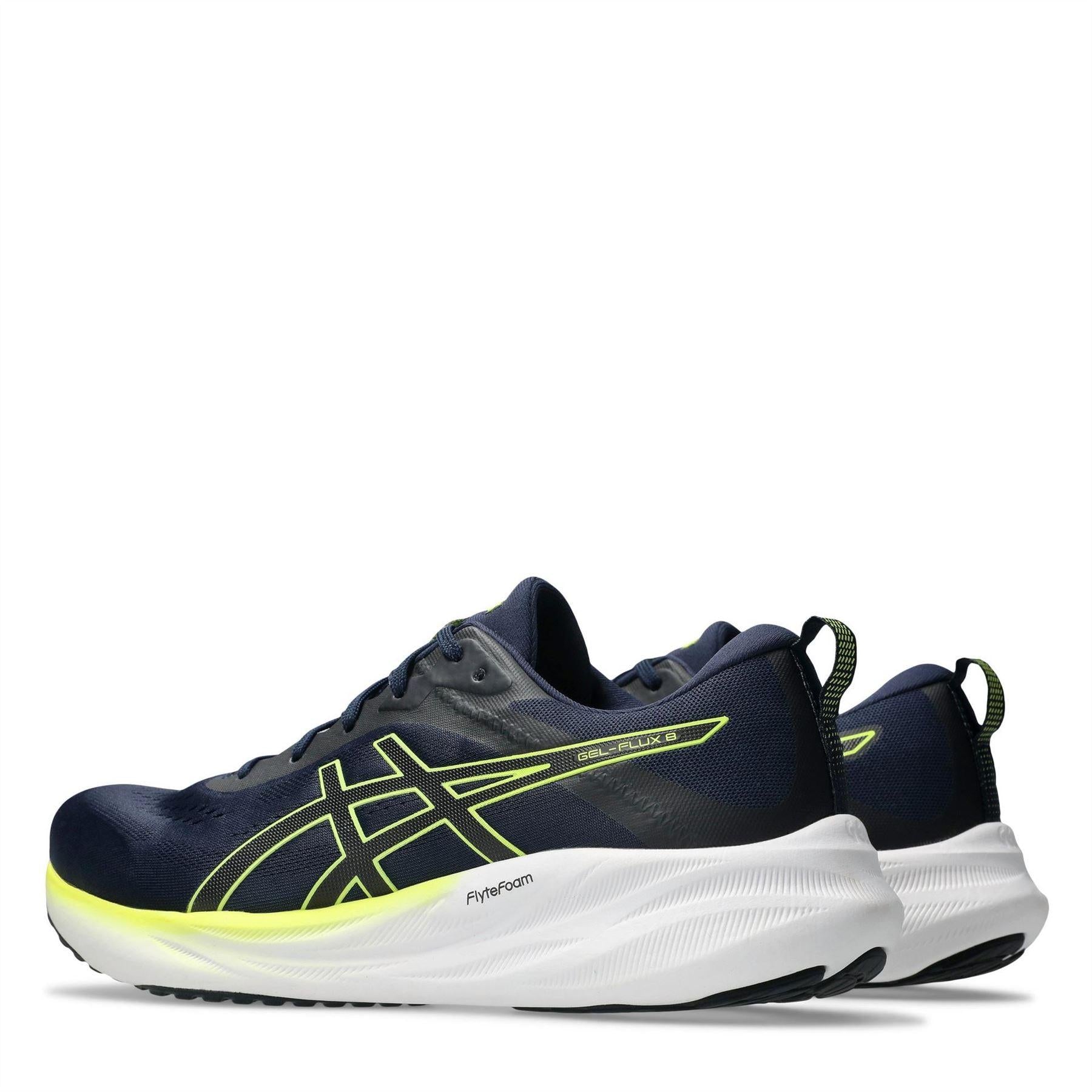 Midnight-Black - Pack Shot - Asics Mens Gel Flux 8 Trainers