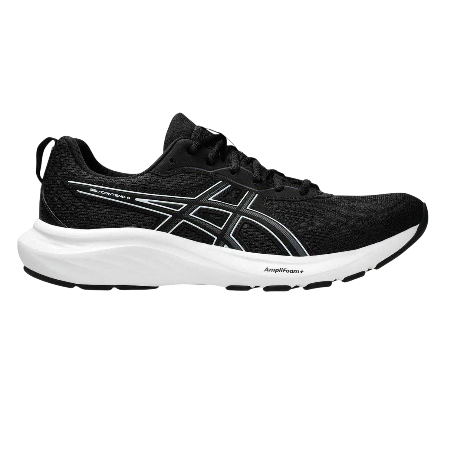 Black-White - Front - Asics Mens Gel Contend 9 Trainers