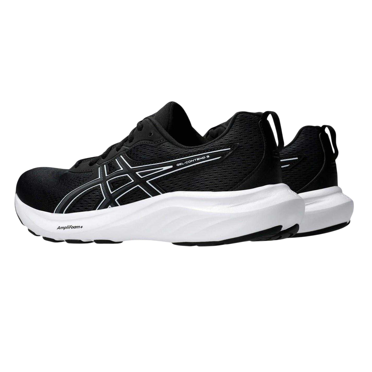 Black-White - Back - Asics Mens Gel Contend 9 Trainers