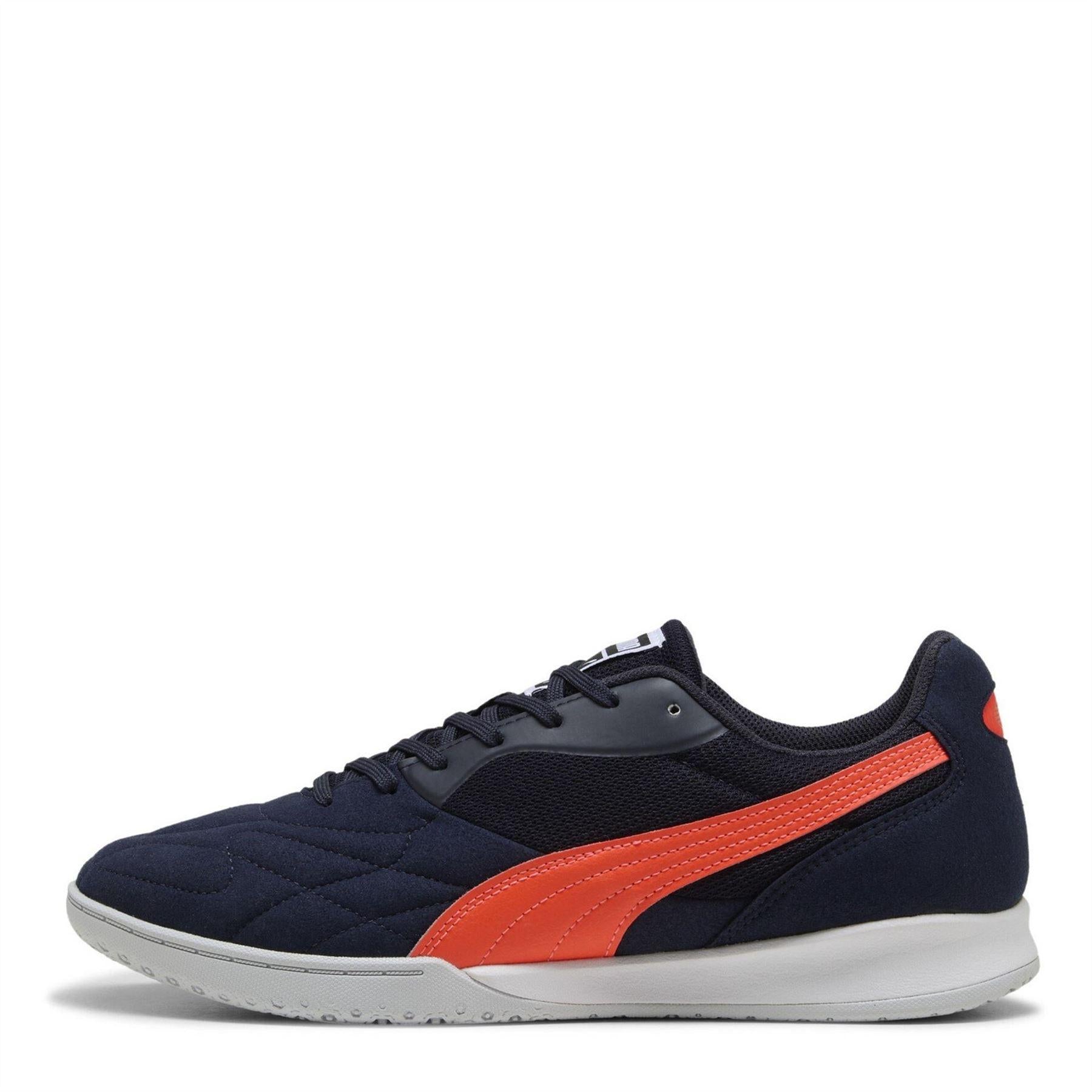 Navy-Glow - Back - Puma Mens Logo Low Cut Trainers