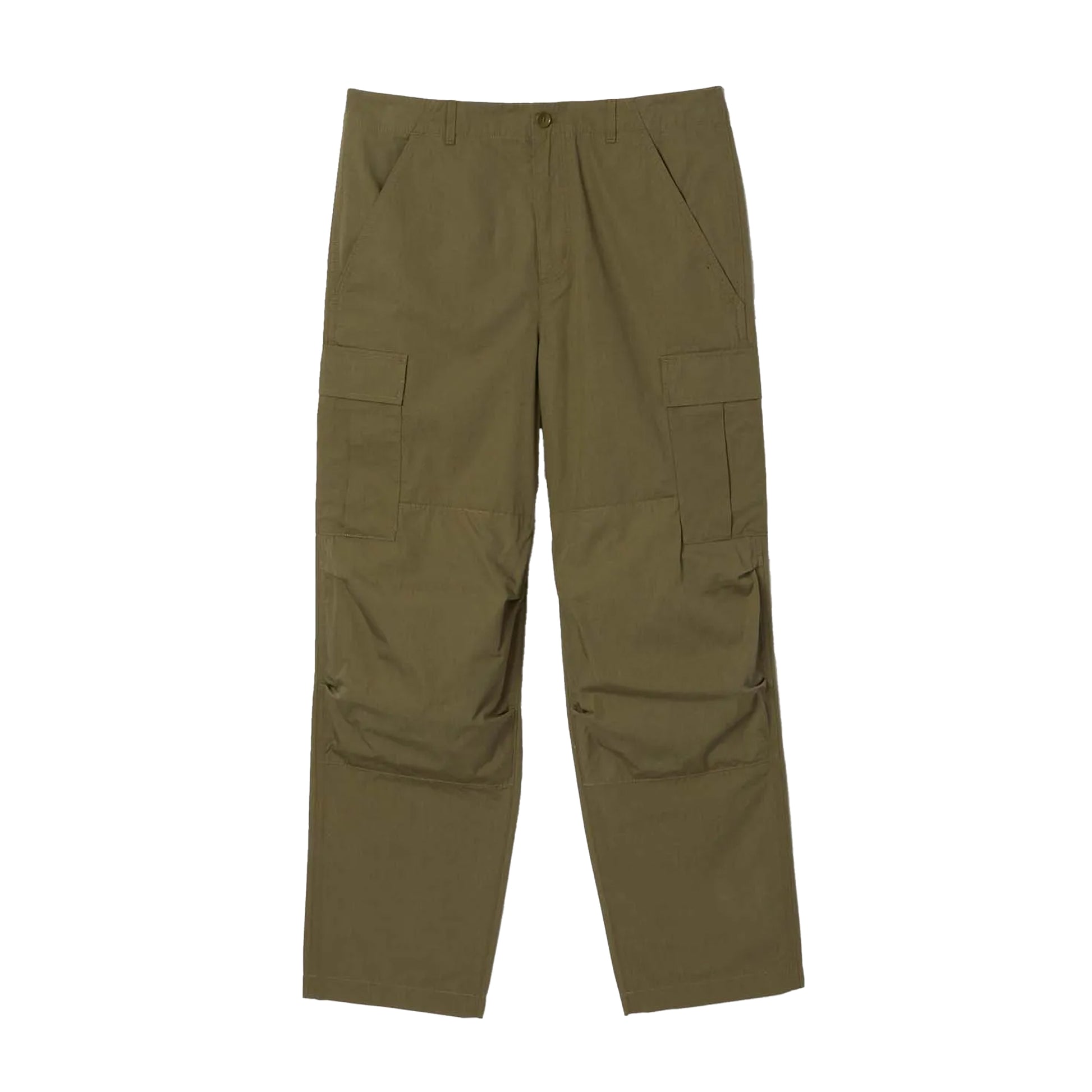 Green - Front - Lacoste Mens Multi Pocket Straight Cargo Trousers
