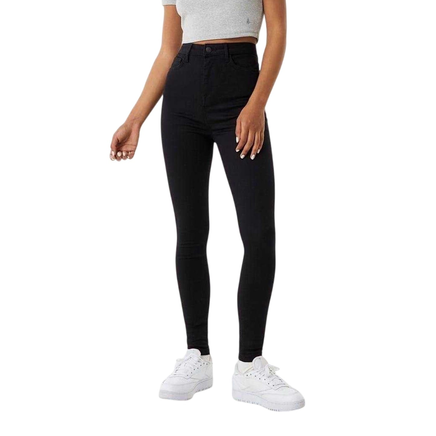 Solid Black - Front - Jack Wills Womens-Ladies Toni Denim Skinny Jeans