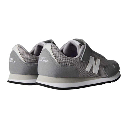 Grey - Back - New Balance Childrens-Kids 323 Leather Trainers