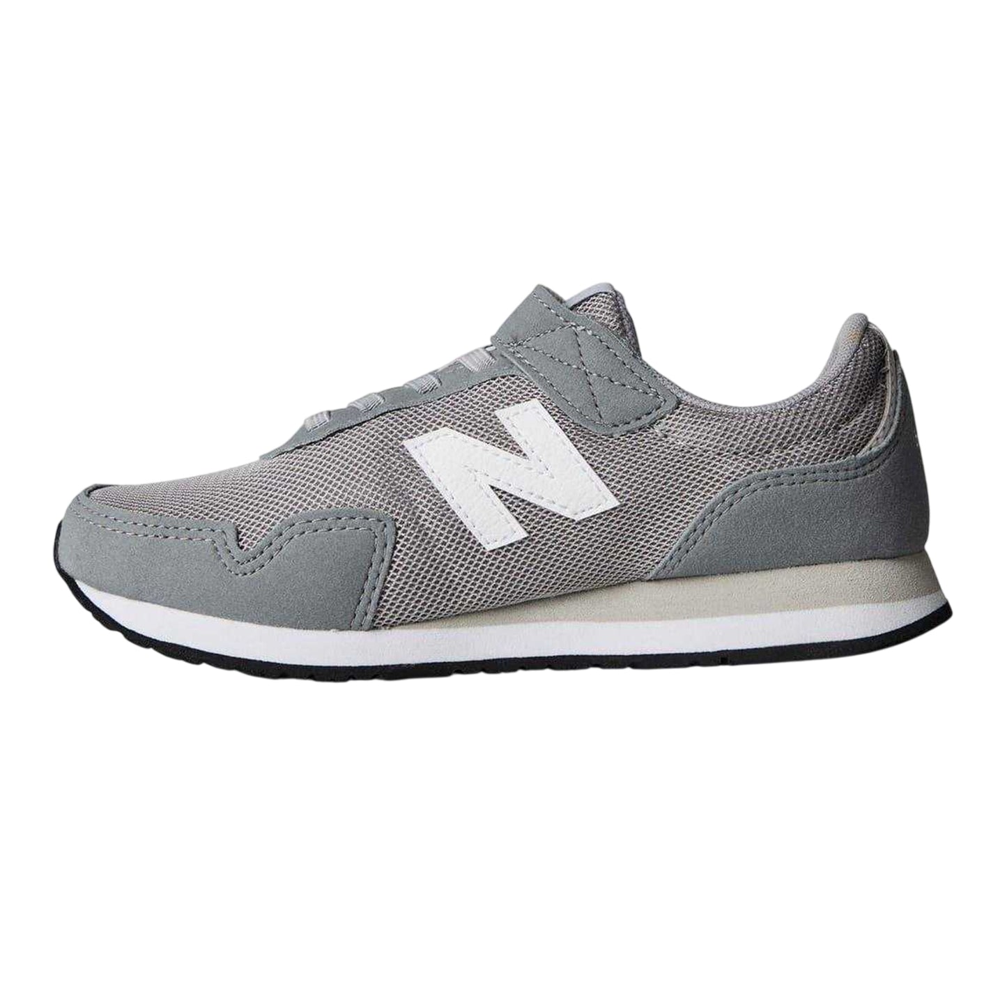Grey - Side - New Balance Childrens-Kids 323 Leather Trainers