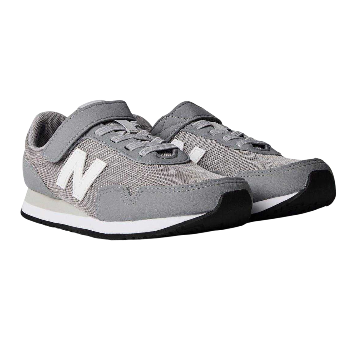 Grey - Lifestyle - New Balance Childrens-Kids 323 Leather Trainers