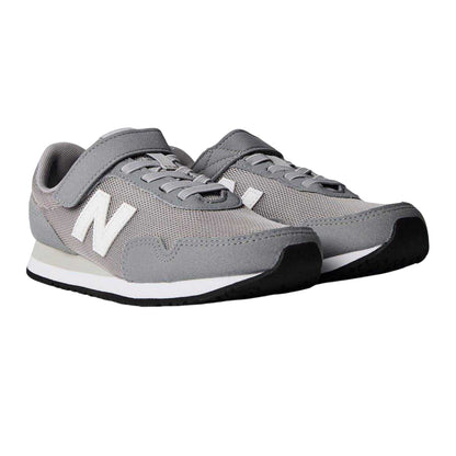 Grey - Lifestyle - New Balance Childrens-Kids 323 Leather Trainers