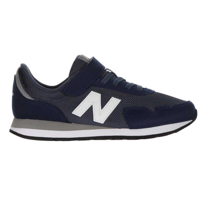 Navy - Front - New Balance Childrens-Kids 323 Leather Trainers