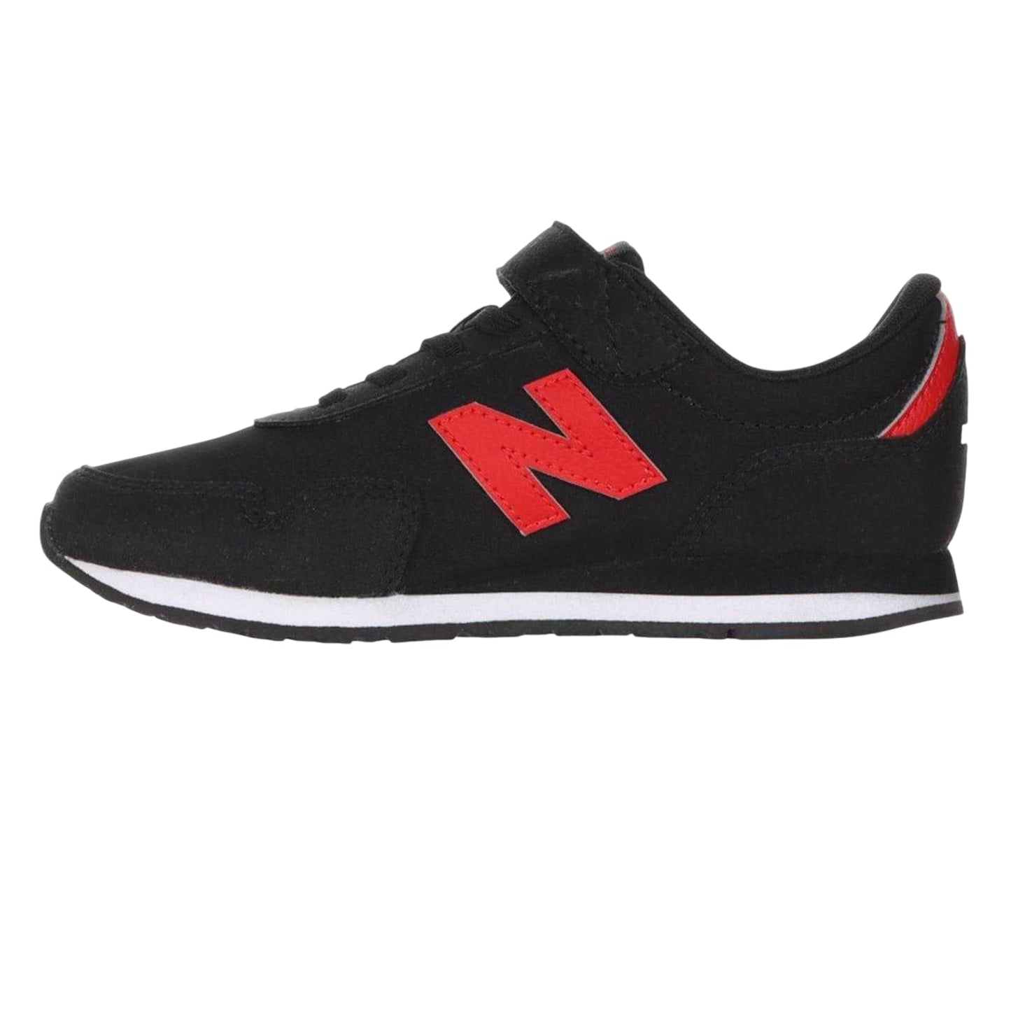 Triple Black - Back - New Balance Childrens-Kids 323 Leather Trainers
