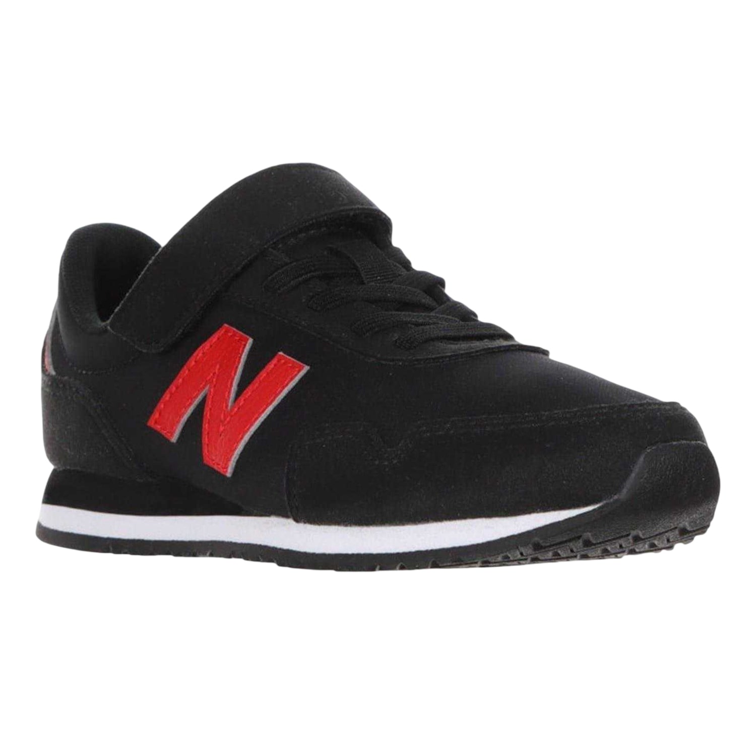 Triple Black - Pack Shot - New Balance Childrens-Kids 323 Leather Trainers