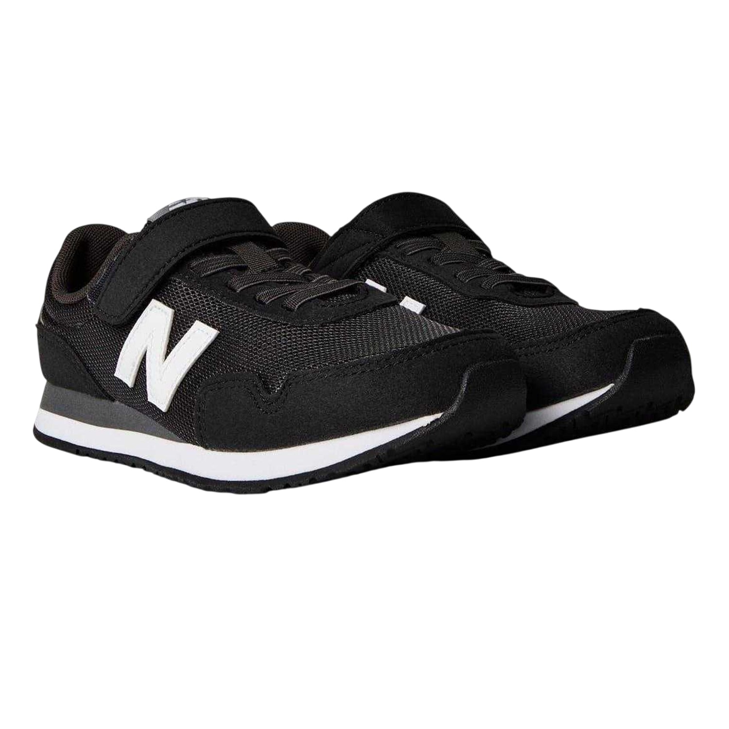 Black-White - Lifestyle - New Balance Childrens-Kids 323 Leather Trainers