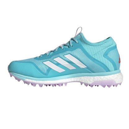 Aqua - Side - Adidas Womens-Ladies Fabela X Empower Hockey Shoes