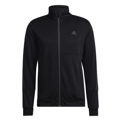 Black - Back - Adidas Mens Zipped Slim Tracksuit