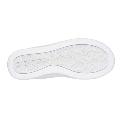 White - Lifestyle - Skechers Childrens-Kids Court High Top Trainers