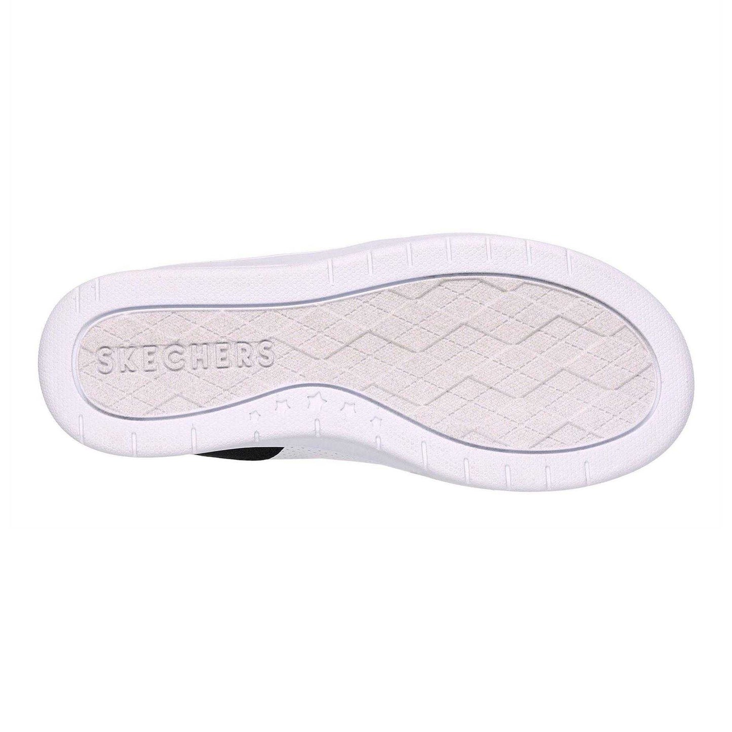 White-Black - Lifestyle - Skechers Childrens-Kids Court High Top Trainers