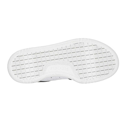 Black-White - Side - Skechers Childrens-Kids High-top Flat High Top Trainers