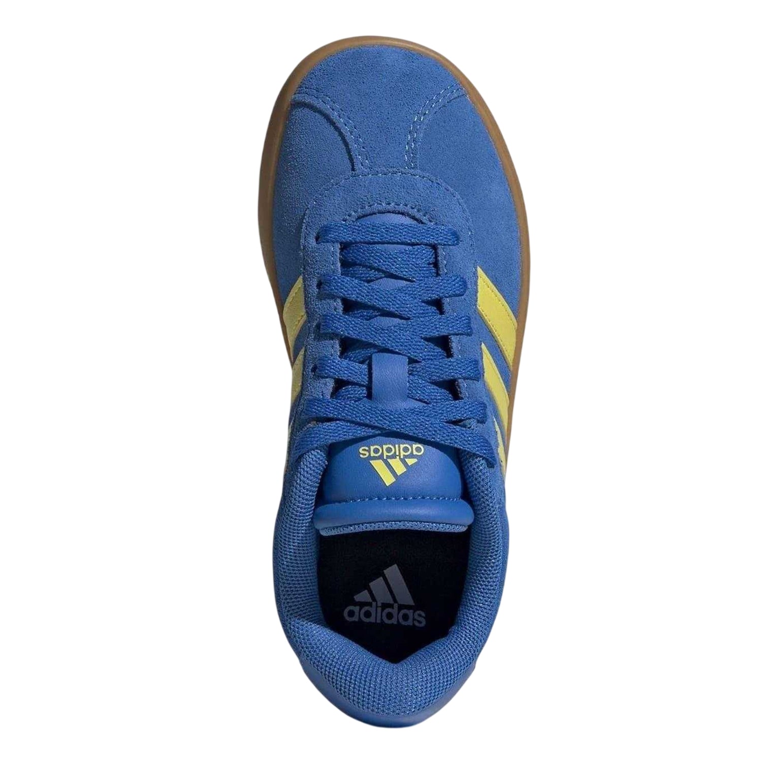 Royal Blue-Yellow Sulphur - Lifestyle - Adidas Childrens-Kids VL Court 3.0 Suede Platform Trainers